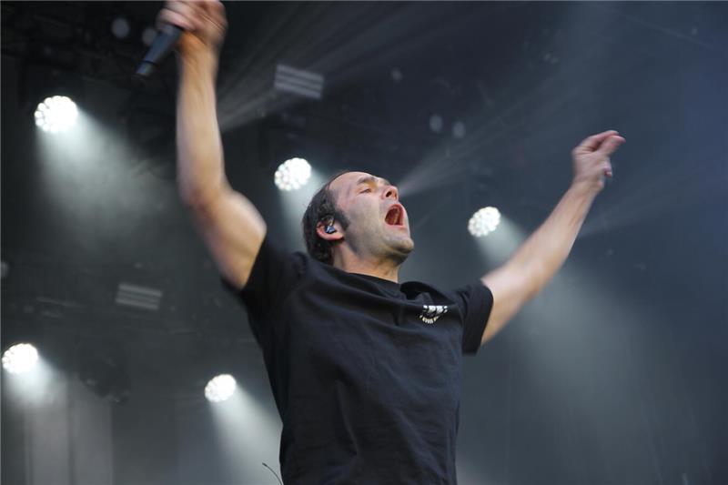 Bosse und Siggi beim zweiten Konzert des Yellow-Jockey-Festivals