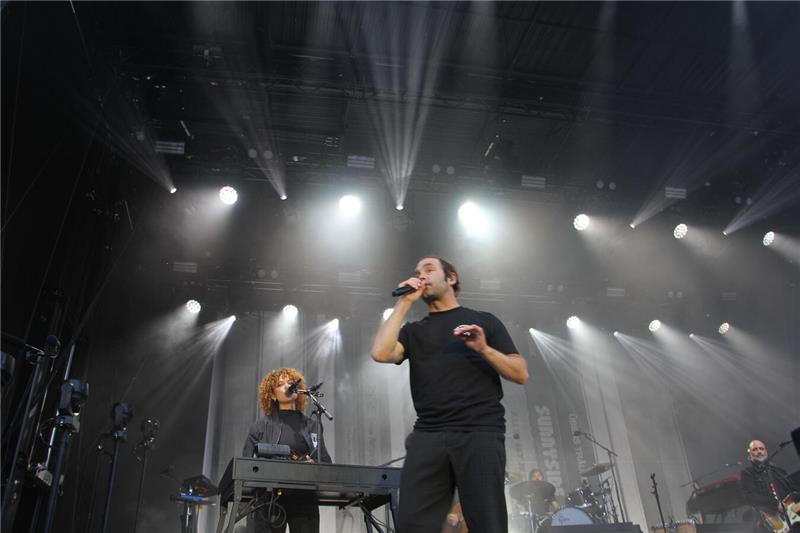 Bosse und Siggi beim zweiten Konzert des Yellow-Jockey-Festivals