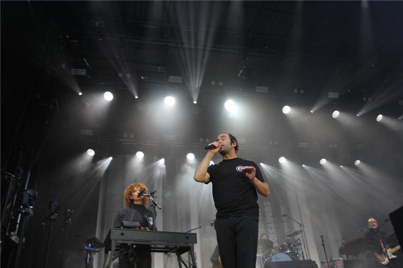 Bosse und Siggi beim zweiten Konzert des Yellow-Jockey-Festivals