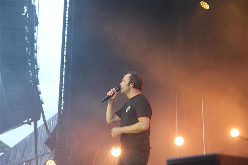 Bosse und Siggi beim zweiten Konzert des Yellow-Jockey-Festivals