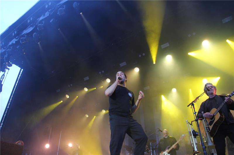 Bosse und Siggi beim zweiten Konzert des Yellow-Jockey-Festivals