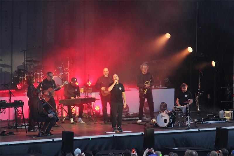 Bosse und Siggi beim zweiten Konzert des Yellow-Jockey-Festivals