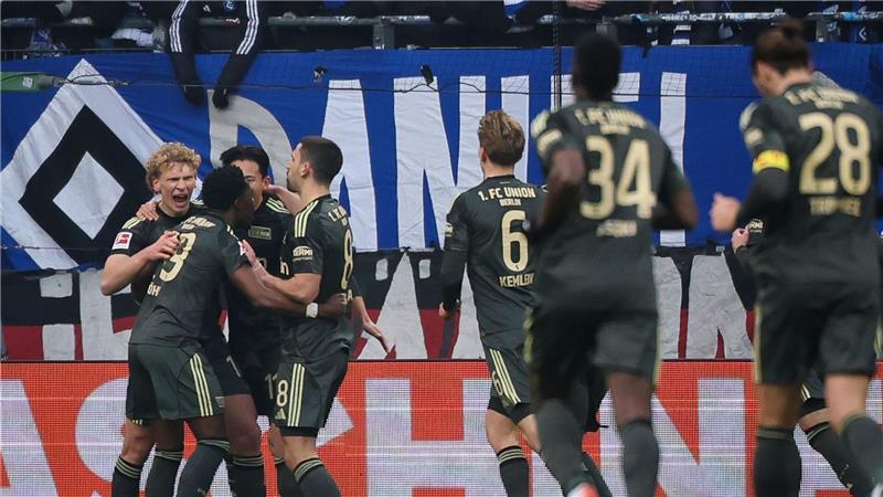 HSV gewinnt bei Baumgart-Rückkehr gegen Union Berlin Brachte Union Berlin in Führung: Leopold Querfeld (l)