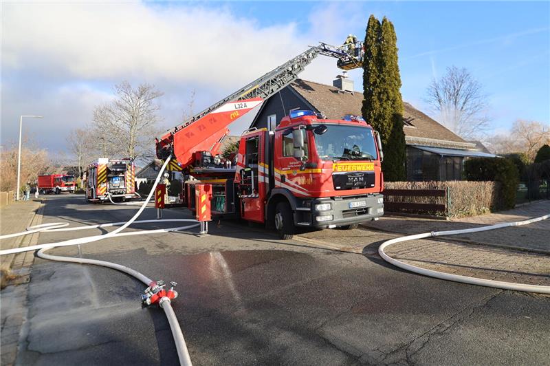 Brand in einem Einfamilienhaus in Ohlhof.