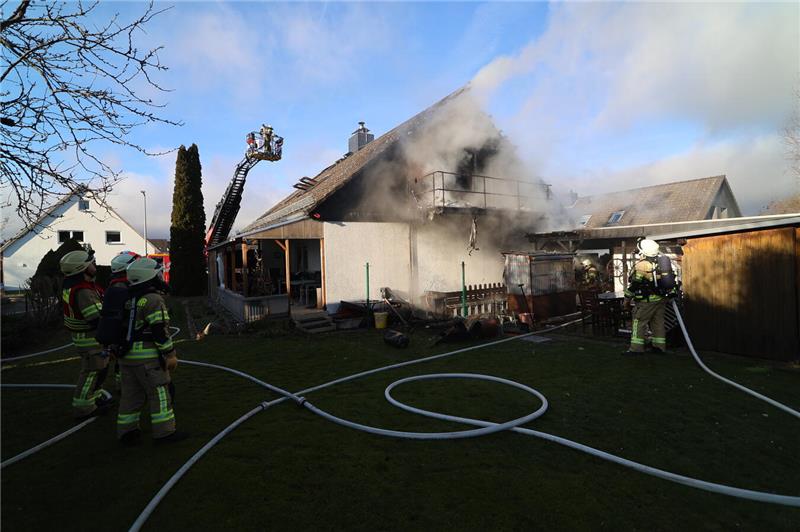 Brand in einem Einfamilienhaus in Ohlhof.