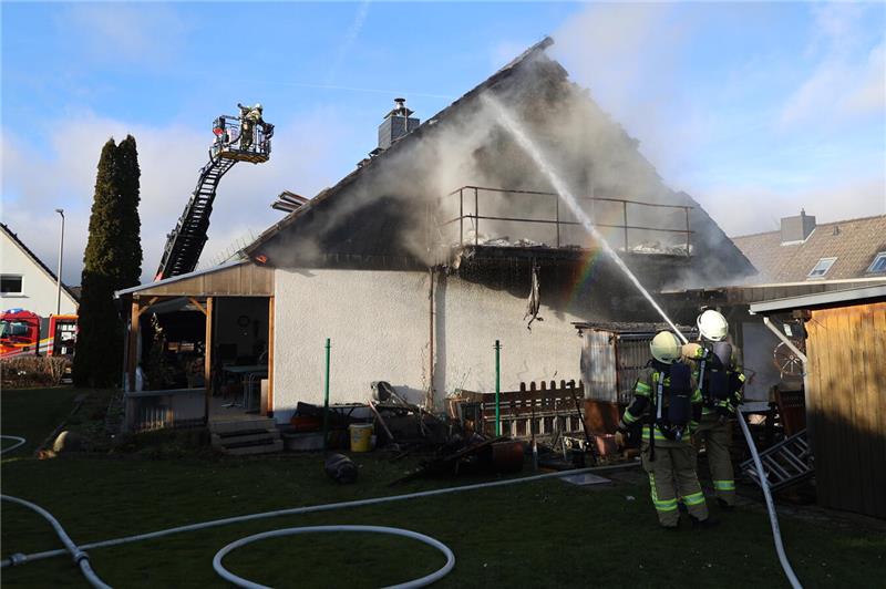 Brand in einem Einfamilienhaus in Ohlhof.