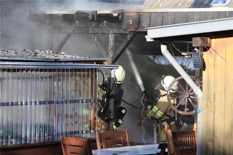 Brand in einem Einfamilienhaus in Ohlhof.