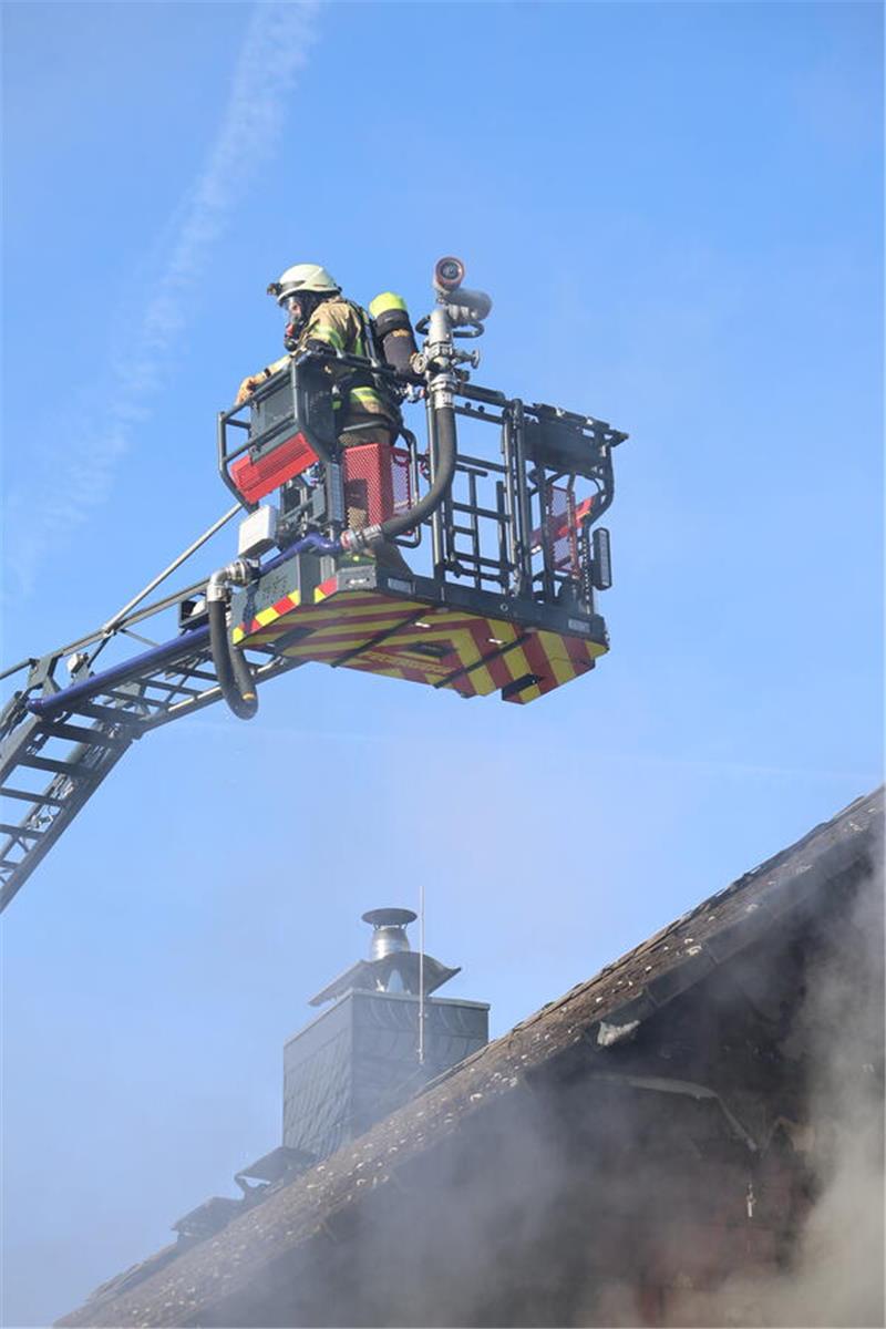 Brand in einem Einfamilienhaus in Ohlhof.