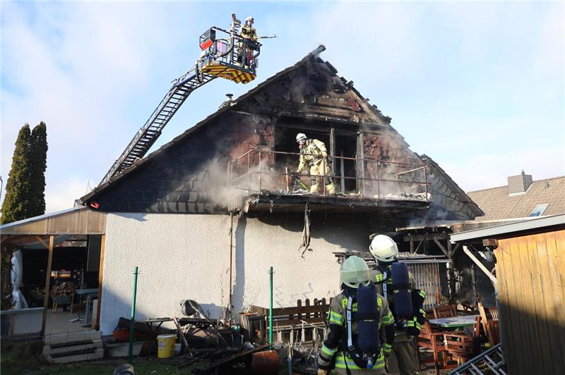 Brand in einem Einfamilienhaus in Ohlhof.