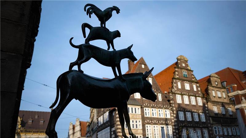 Zu Besuch bei Dornröschen und den Bremer Stadtmusikanten Bremen ist die größte Stadt entlang der Deutschen Märchenstraße und auch ihr offizieller Endpunkt. (Archivfoto)