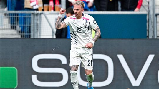 Bringt Mainz in Führung: Stürmer Phillip Tietz. 