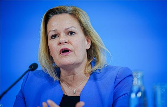 Bundesinnenministerin Nancy Faeser (SPD).