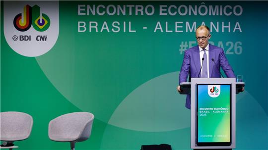 Bundeskanzler Friedrich Merz wirbt auf der Hannover Messe für engere Wirtschaftsbeziehungen mit Brasilien.