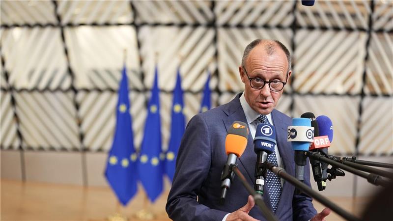 Bundeskanzler Merz: Europa muss seine Verteidigungsfähigkeit und wirtschaftliche Wettbewerbsfähigkeit stärken.