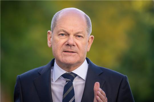 Bundeskanzler Olaf Scholz (SPD) Foto: Michael Kappeler/DPA