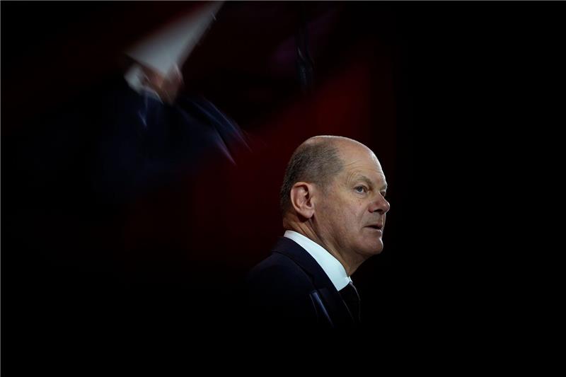 Scholz nimmt an Nordsee-Gipfel zu Windkraft teil Bundeskanzler Olaf Scholz (SPD) hält eine Rede.