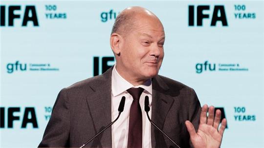Bundeskanzler Olaf Scholz eröffnet die ifa
