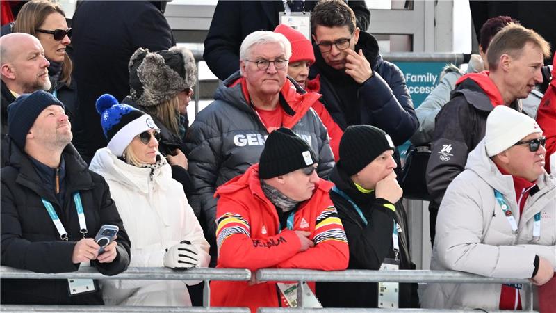 Bundespräsident Frank-Walter Steinmeier verfolgte das Rennen als Zuschauer.