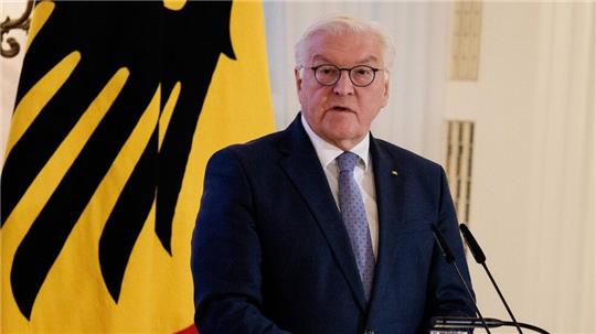 Bundespräsident Steinmeier gibt seine Entscheidung zur Auflösung des Bundestags bekannt. (Archivbild)