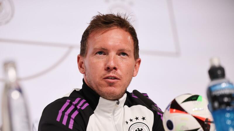 Training vor 15.000 Fans: Nagelsmann verrät EM-Tagträume Bundestrainer Julian Nagelsmann bei einer Pressekonferenz.