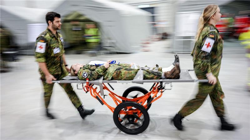 Bundeswehrsoldaten üben bei „Medic Quadriga“ den Ernstfall.