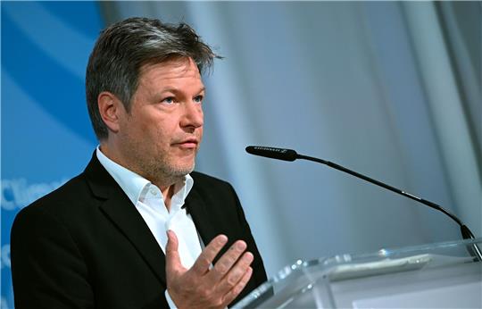 Bundeswirtschaftsminister Robert Habeck: «Derjenige, der den Frieden gefährdet, ist Putin».