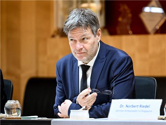 Bundeswirtschaftsminister Robert Habeck in Singapur.