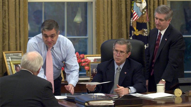 Bush im Oval Office (Archivbild).