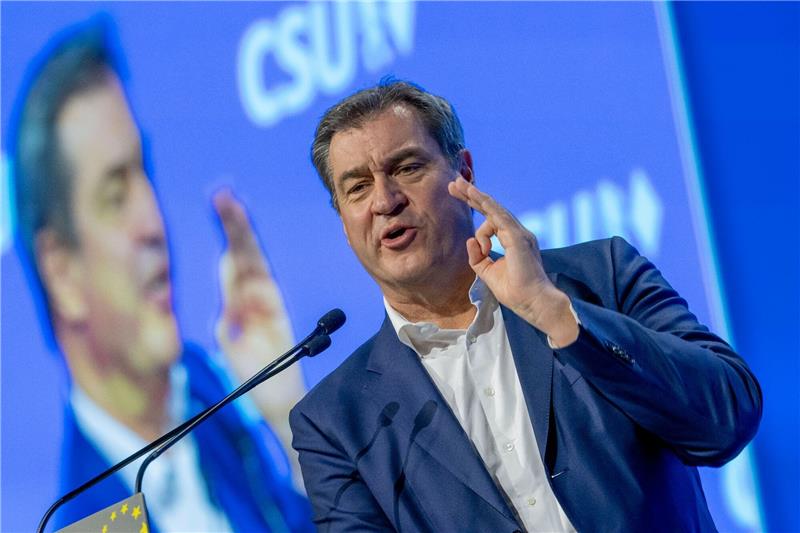 Kritik an Söder nach Plädoyer für neue große Koalition CSU-Chef Markus Söder: «Schwarz-Grün wollen wir jedenfalls nicht.»