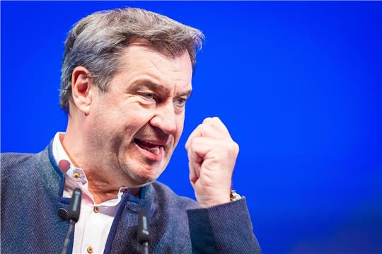 CSU-Chef Markus Söder spricht auf dem 75. Deutschlandtag der Jungen Union.