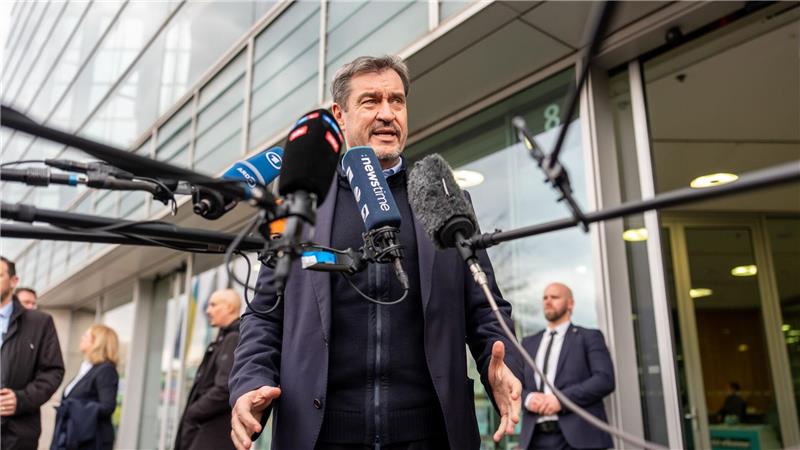 CSU-Chef Markus Söder zeigt sich zum Auftakt der Gespräche optimistisch.