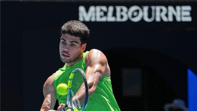 Carlos Alcaraz wurde von Yannick Hanfmann richtig gefordert.