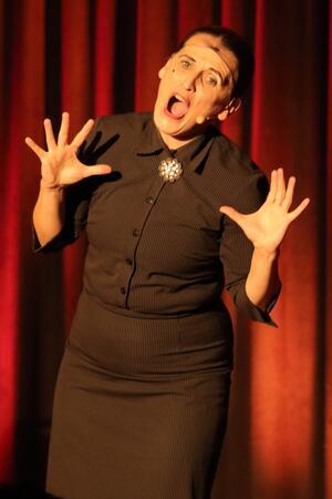 Carmela de Feo, alias La Signora, in Aktion.