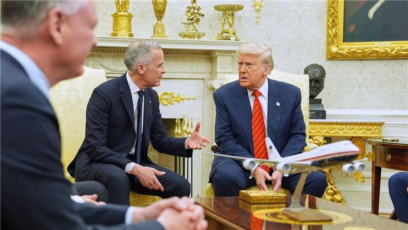 Premierminister: Kanada steht nicht zum Verkauf Carney und Trump im Weißen Haus.