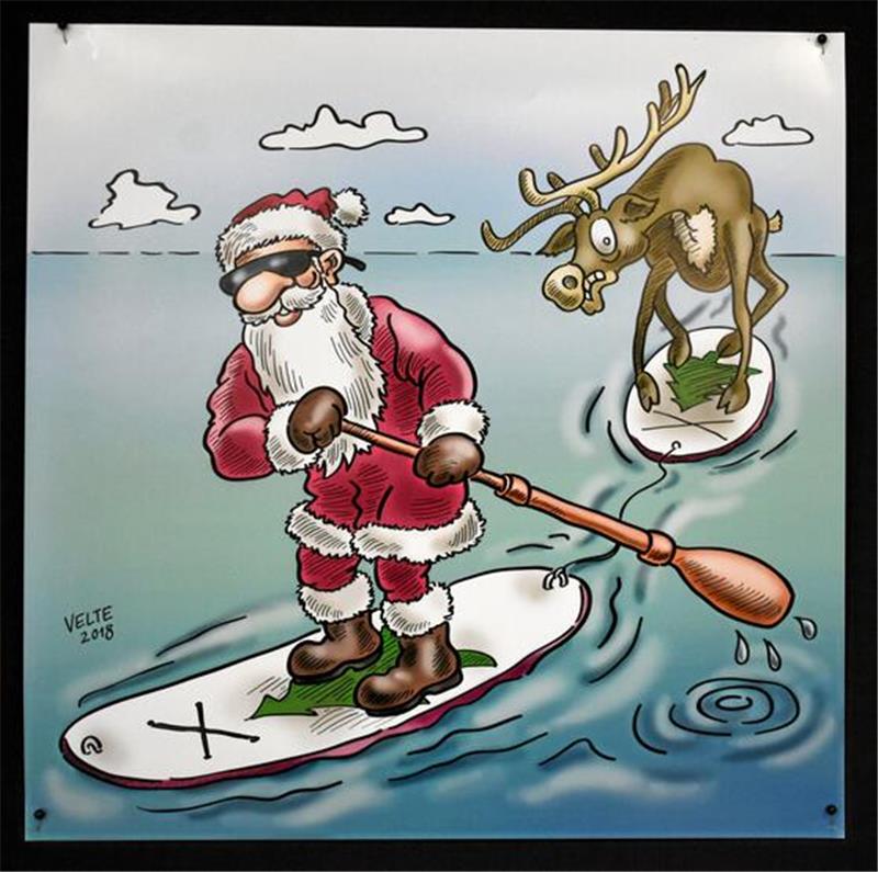Stand-up-Paddling ist in Goslar auch im Winter ein cooler Sport Cartoonist Thomas Velte gehen die Ideen nicht aus: Das traditionelle Gespann begibt sich hier auf neues Terrain.
