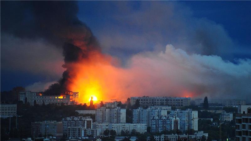 Charkiw liegt nahe der russischen Grenze und wird immer wieder beschossen. (Archivbild)