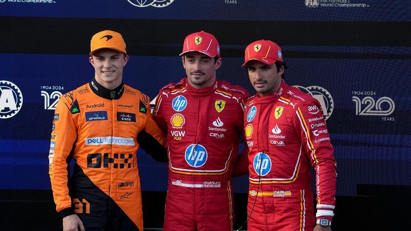Leclerc setzt Baku-Serie fort - WM-Duellanten schwächeln Charles Leclerc (M) startet zum vierten Mal in Serie von der Pole Position in Baku.