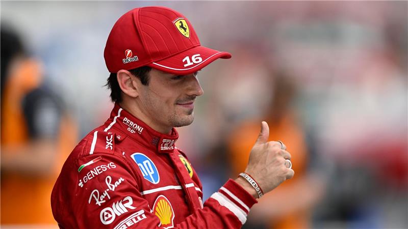 Charles Leclerc startet in Ungarn von der Pole Position.