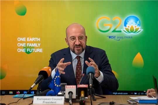 Charles Michel freut sich darauf, die AU als permanentes Mitglied der G20  willkommen zu heißen.