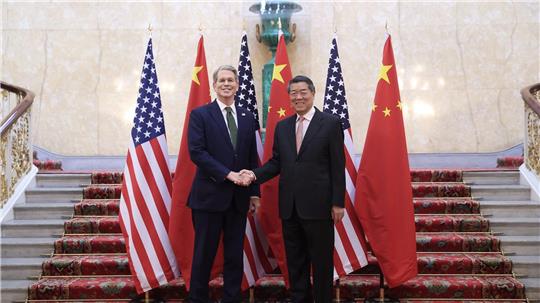 China und die USA sprechen in London über ihren Handelsstreit. 
