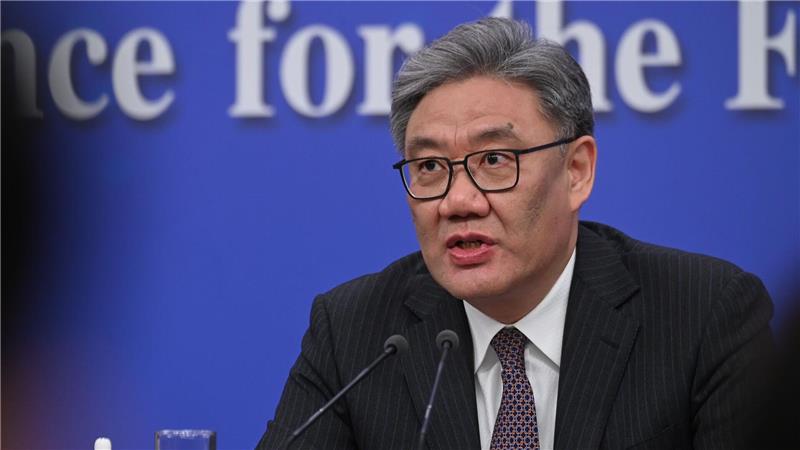 Chinas Handelsminister Wang verwies auf globale Konflikte. 