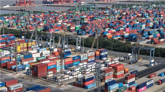 Chinas Wirtschaft hängt stark vom Export ab. 