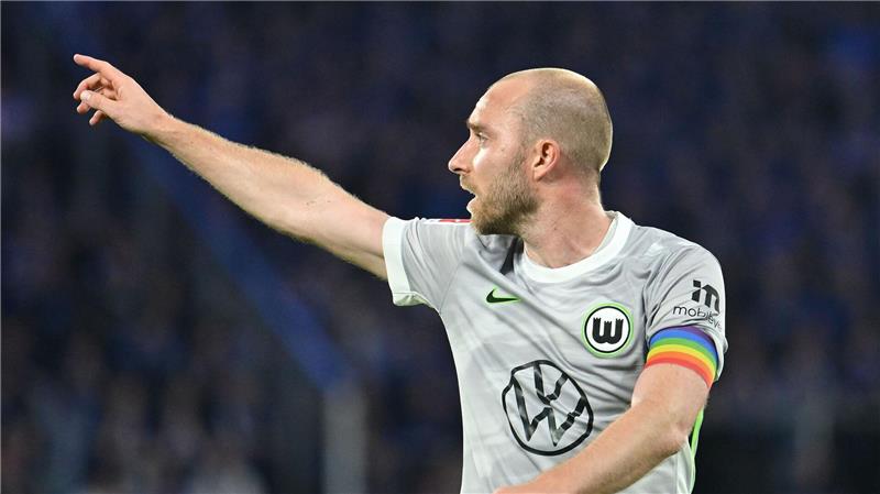 Christian Eriksen im Trikot des VfL Wolfsburg.