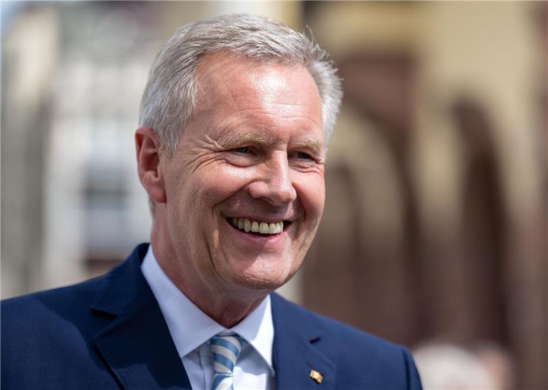 Christian Wulff, Bundespräsident a.D., in Leipzig.