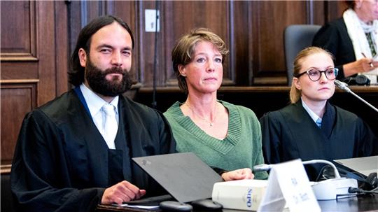 Christina Block bestreitet den Vorwurf der Anklage, sie habe die Entführung ihrer Kinder aus der Obhut ihres Ex-Manns in Auftrag gegeben. (Archivbild)