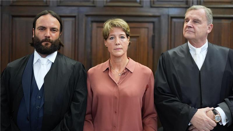 Christina Block im Gerichtssaal.