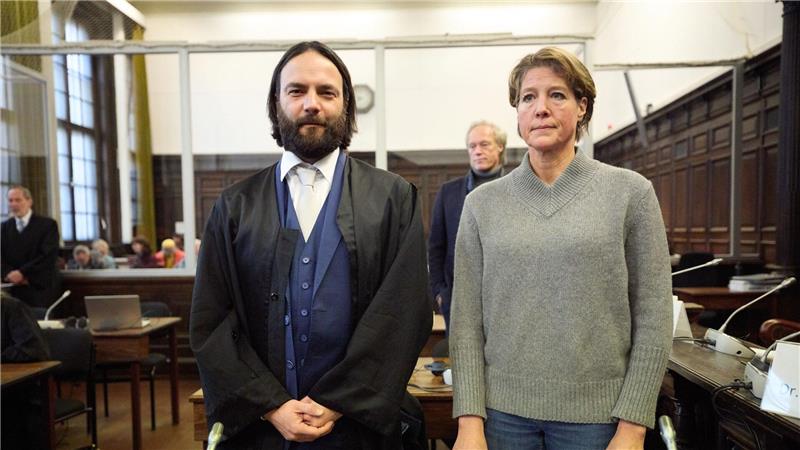 Christina Block und ihr Anwalt.