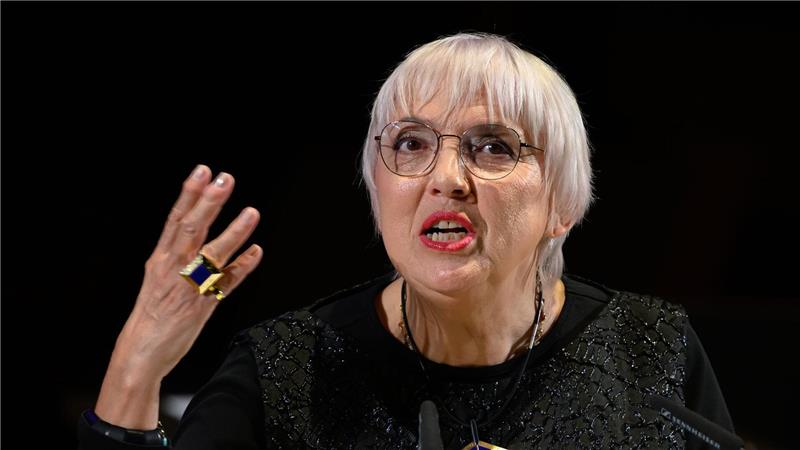 Leipziger Buchmesse mit Festakt eröffnet Claudia Roth beim Festakt zur Eröffnung der Leipziger Buchmesse.