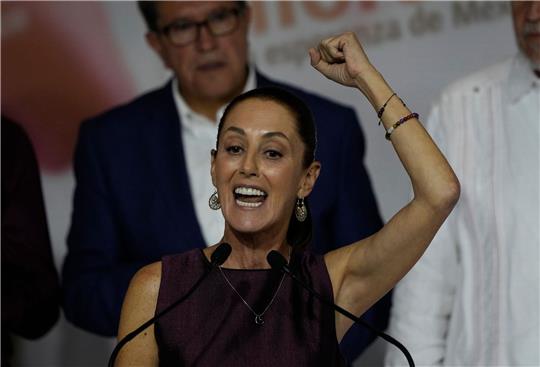 Claudia Sheinbaum, Ex-Regierungschefin der Hauptstadt Mexiko-Stadt, tritt bei der Präsidentschaftswahl 2024 in Mexiko für ein Drei-Parteien-Bündnis an.