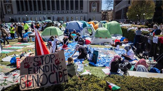 Columbia wurde im vergangenen Frühjahr zum Schauplatz großer propalästinensischer Demonstrationen und Gegenproteste. (Archivbild)